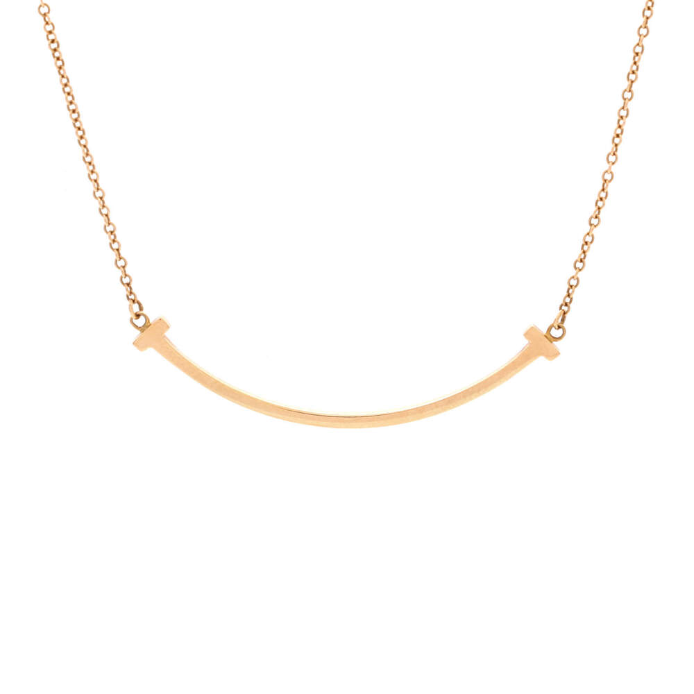 Tiffany & Co. Small T Smile Pendant Necklace